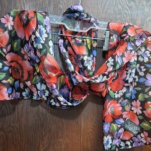 Vibrant Floral Women's Scarf